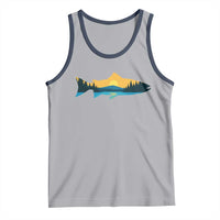 Trout Fly Fishing Outdoor Forest Mountain Nature Wildlife Fisherman Tank Top - Wonder Print Shop