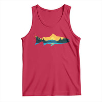Trout Fly Fishing Outdoor Forest Mountain Nature Wildlife Fisherman Tank Top - Wonder Print Shop