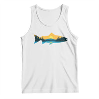 Trout Fly Fishing Outdoor Forest Mountain Nature Wildlife Fisherman Tank Top - Wonder Print Shop