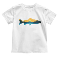 Trout Fly Fishing Outdoor Forest Mountain Nature Wildlife Fisherman Toddler T Shirt - Wonder Print Shop