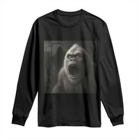 Funny Bigfoot Sasquatch Halloween The Grim Reaper Long Sleeve Shirt - Wonder Print Shop