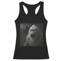 Funny Bigfoot Sasquatch Halloween The Grim Reaper Racerback Tank Top - Wonder Print Shop