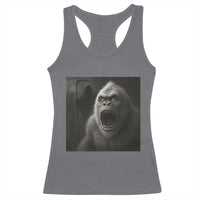 Funny Bigfoot Sasquatch Halloween The Grim Reaper Racerback Tank Top - Wonder Print Shop