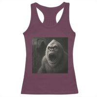 Funny Bigfoot Sasquatch Halloween The Grim Reaper Racerback Tank Top - Wonder Print Shop
