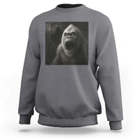 Funny Bigfoot Sasquatch Halloween The Grim Reaper Sweatshirt - Wonder Print Shop