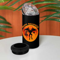Funny Halloween Mothman Cryptid Creatures 4 in 1 Can Cooler Tumbler - Wonder Print Shop