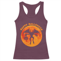 Funny Halloween Mothman Cryptid Creatures Racerback Tank Top - Wonder Print Shop