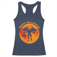Funny Halloween Mothman Cryptid Creatures Racerback Tank Top - Wonder Print Shop