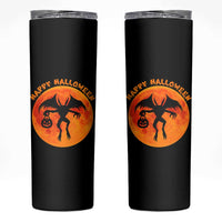 Funny Halloween Mothman Cryptid Creatures Skinny Tumbler - Wonder Print Shop