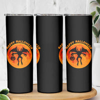 Funny Halloween Mothman Cryptid Creatures Skinny Tumbler - Wonder Print Shop
