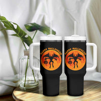 Funny Halloween Mothman Cryptid Creatures Tumbler With Handle - Wonder Print Shop