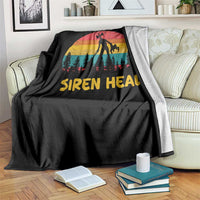 Siren Head Throw Blanket Retro Supernatural Cryptid Horror Monster - Wonder Print Shop