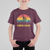 Siren Head T Shirt For Kid Retro Supernatural Cryptid Horror Monster - Wonder Print Shop