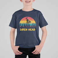 Siren Head T Shirt For Kid Retro Supernatural Cryptid Horror Monster - Wonder Print Shop