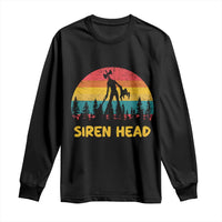 Siren Head Long Sleeve Shirt Retro Supernatural Cryptid Horror Monster - Wonder Print Shop