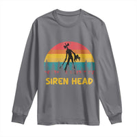 Siren Head Long Sleeve Shirt Retro Supernatural Cryptid Horror Monster - Wonder Print Shop