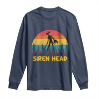 Siren Head Long Sleeve Shirt Retro Supernatural Cryptid Horror Monster - Wonder Print Shop