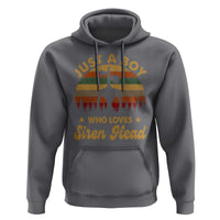 Funny Just A Boy Who Loves Siren Head Hoodie Supernatural Cryptid Retro Monster - Wonder Print Shop