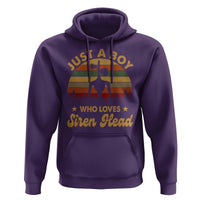 Funny Just A Boy Who Loves Siren Head Hoodie Supernatural Cryptid Retro Monster - Wonder Print Shop