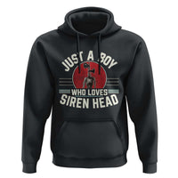Funny Just A Boy Who Loves Siren Head Hoodie Supernatural Cryptid Monster - Wonder Print Shop