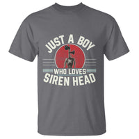 Funny Just A Boy Who Loves Siren Head T Shirt Supernatural Cryptid Monster - Wonder Print Shop
