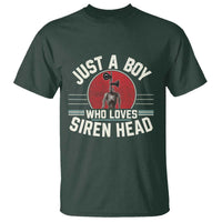 Funny Just A Boy Who Loves Siren Head T Shirt Supernatural Cryptid Monster - Wonder Print Shop