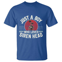 Funny Just A Boy Who Loves Siren Head T Shirt Supernatural Cryptid Monster - Wonder Print Shop
