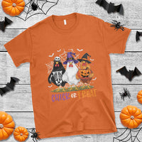 Funny Halloween T Shirt Chick Or Treat Chicken Farm Witches Skeleton - Wonder Print Shop