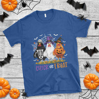 Funny Halloween T Shirt Chick Or Treat Chicken Farm Witches Skeleton - Wonder Print Shop
