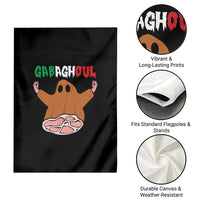 Funny Halloween Garden Flag Gabaghoul Ghost Italian Flag Ham - Wonder Print Shop
