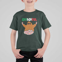 Funny Halloween T Shirt For Kid Gabaghoul Ghost Italian Flag Ham - Wonder Print Shop