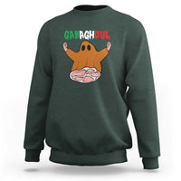 Funny Halloween Sweatshirt Gabaghoul Ghost Italian Flag Ham - Wonder Print Shop