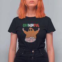 Funny Halloween T Shirt For Women Gabaghoul Ghost Italian Flag Ham - Wonder Print Shop