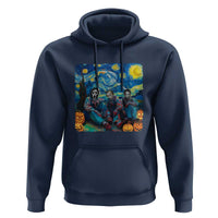 Halloween Hoodie Scary Murderers Starry Night Pumpkin Vincent Van Gogh
