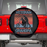 Veteran Grandpa Spare Tire Cover Being A Veteran Is An Honor Being A Grandpa Is Priceless