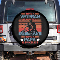 Veteran Father Spare Tire Cover Being A Veteran Is An Honor Being A Papa Is Priceless