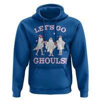 Funny Halloween Hoodie Let's Go Ghouls Cowgirl Western Ghost