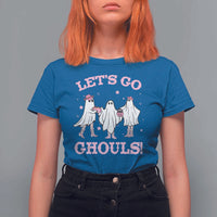 Funny Halloween T Shirt For Women Let's Go Ghouls Cowgirl Western Ghost - Wonder Print Shop