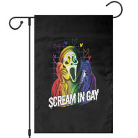 Halloween LGBT Garden Flag Scream In Gay Ghost Murderer Rainbow - Wonder Print Shop