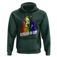Halloween LGBT Hoodie Scream In Gay Ghost Murderer Rainbow