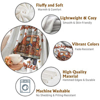 Thanksgiving Day Throw Blanket Thanksgiving With My Gnomies Car Fall Season - Wonder Print Shop