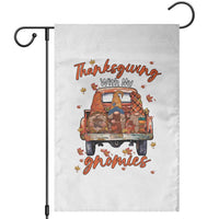 Thanksgiving Day Garden Flag Thanksgiving With My Gnomies Car Fall Season - Wonder Print Shop