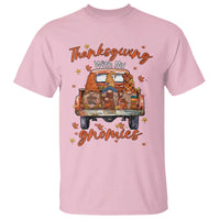 Thanksgiving Day T Shirt Thanksgiving With My Gnomies Car Fall Season - Wonder Print Shop