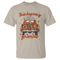 Thanksgiving Day T Shirt Thanksgiving With My Gnomies Car Fall Season - Wonder Print Shop