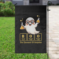 Halloween Chemistry Garden Flag Boo The Element Of Surprise Ghost Nerd - Wonder Print Shop