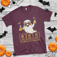 Halloween Chemistry T Shirt Boo The Element Of Surprise Ghost Nerd - Wonder Print Shop
