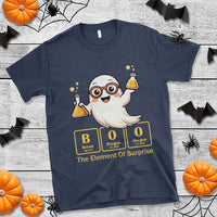 Halloween Chemistry T Shirt Boo The Element Of Surprise Ghost Nerd - Wonder Print Shop