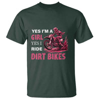 Yes I'm A Girl Yes I Ride Dirt Bikes T Shirt Motocross Biker - Wonder Print Shop