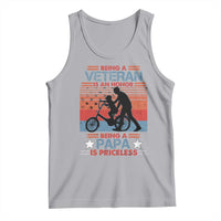 Veteran Father Tank Top Being A Veteran Is An Honor Being A Papa Is Priceless