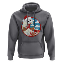 Funny Christmas Hoodie Santa Tsunami Is Eating Ginger Bread Xmas